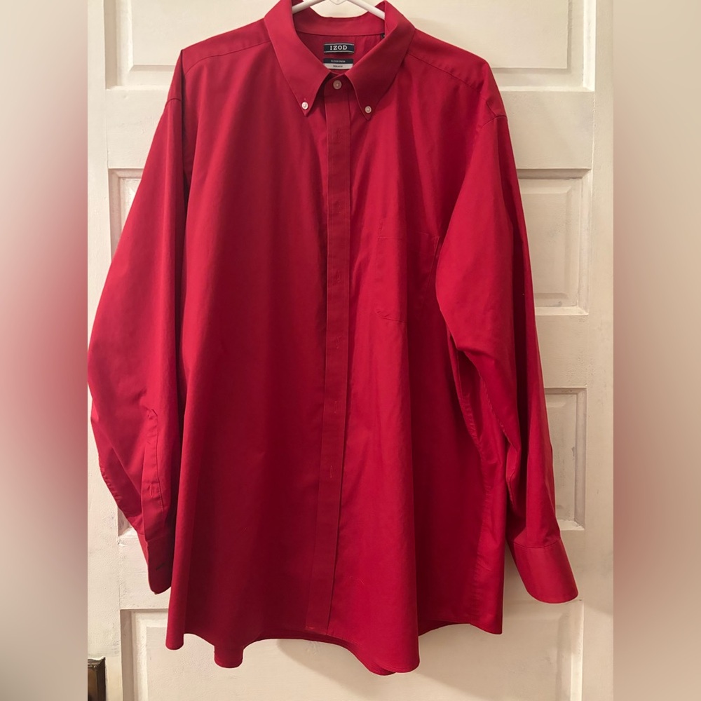 Izod Classic Red Dress Shirt